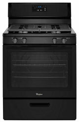 Whirlpool® 5.1 Cu. Ft. Freestanding 4-Burner Gas Stove - Black
