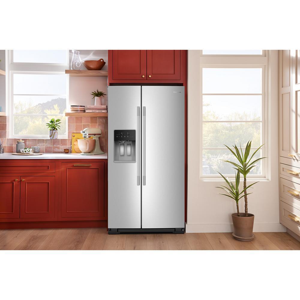 20.8 Cu. Ft. Counter-Depth Side-by-Side Refrigerator with Exterior Ice and Water Dispenser in PrintShield™ Finish