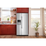 20.8 Cu. Ft. Counter-Depth Side-by-Side Refrigerator with Exterior Ice and Water Dispenser in PrintShield™ Finish