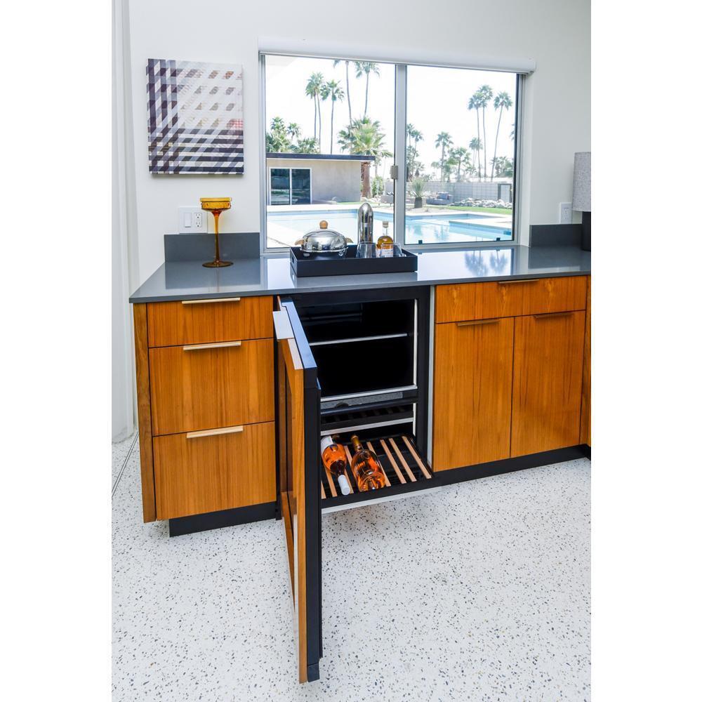Panel-Ready 24" Built-In Undercounter Beverage Center, Left Swing
