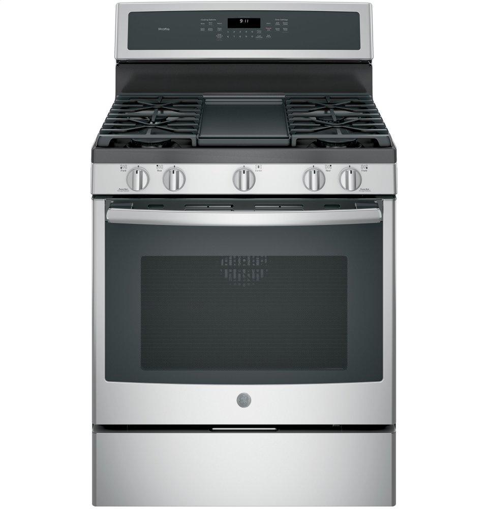 GE Profile™ 30" Free-Standing Gas Convection Range