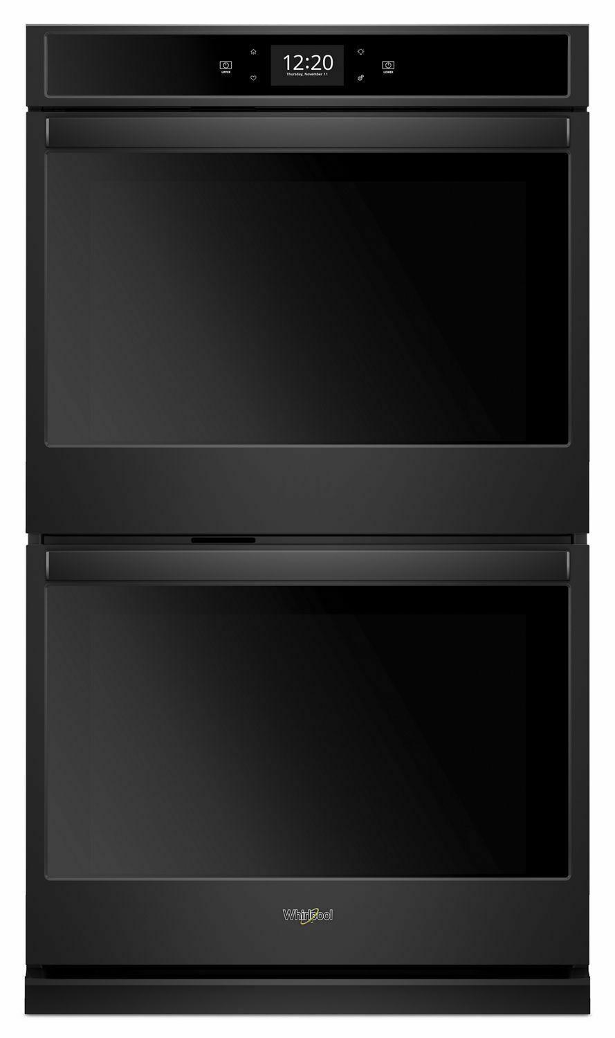 10.0 cu. ft. Smart Double Wall Oven with True Convection Cooking - Black