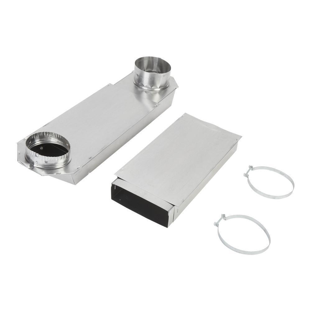 29"-50" Dryer Telescoping Vent Periscope for 2.5" clearance, with 1 male snap-lock fitting and 1 draw-band collar