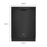 Stainless steel dishwasher with third level rack