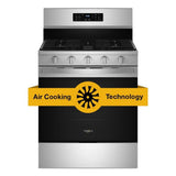 30-inch Gas Range with Air Cooking Technology, No Preheat Air Fry and Air Baking and Self Clean