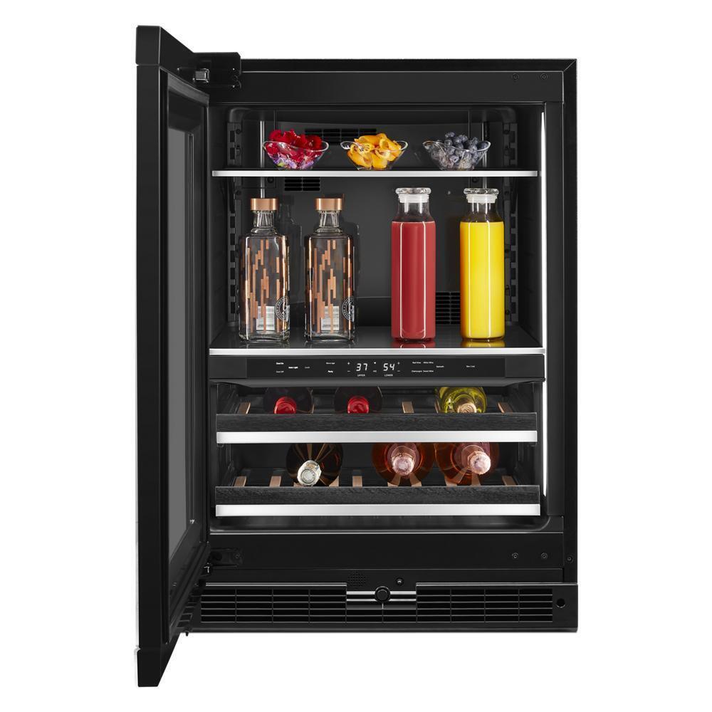 Panel-Ready 24" Built-In Undercounter Beverage Center, Left Swing