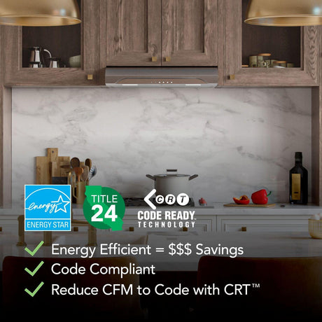 Alta 30-Inch 640 MAX Blower CFM 0.8 Sones Stainless Steel Range Hood