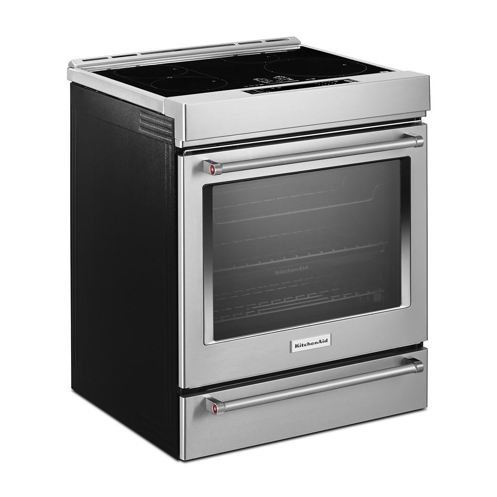 30-Inch 4-Element Induction Slide-In Convection Range with Baking Drawer