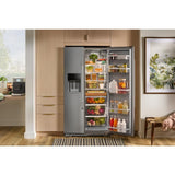 20.8 Cu. Ft. Counter-Depth Side-by-Side Refrigerator with Exterior Ice and Water Dispenser in PrintShield™ Finish