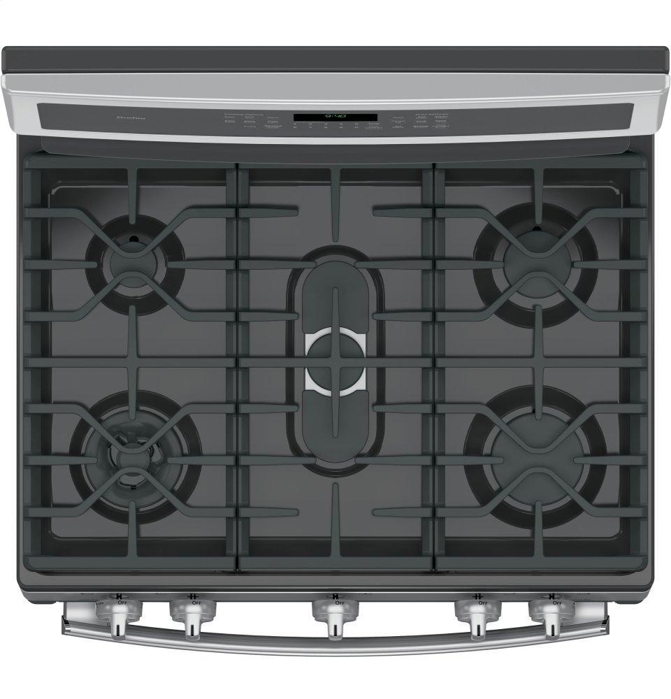 GE Profile™ 30" Smart Free-Standing Gas Convection Range with Warming Drawer