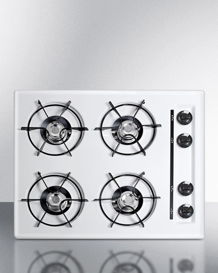 24" Wide 4-burner Gas Cooktop