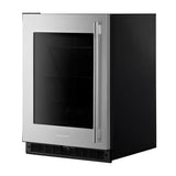 24" Undercounter Refrigerator with Glass Door