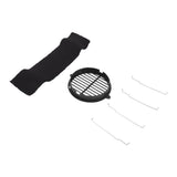 30" Range Hood Recirculation Kit with (1) charcoal filter, (1) black vent cover and (4) mounting brackets
