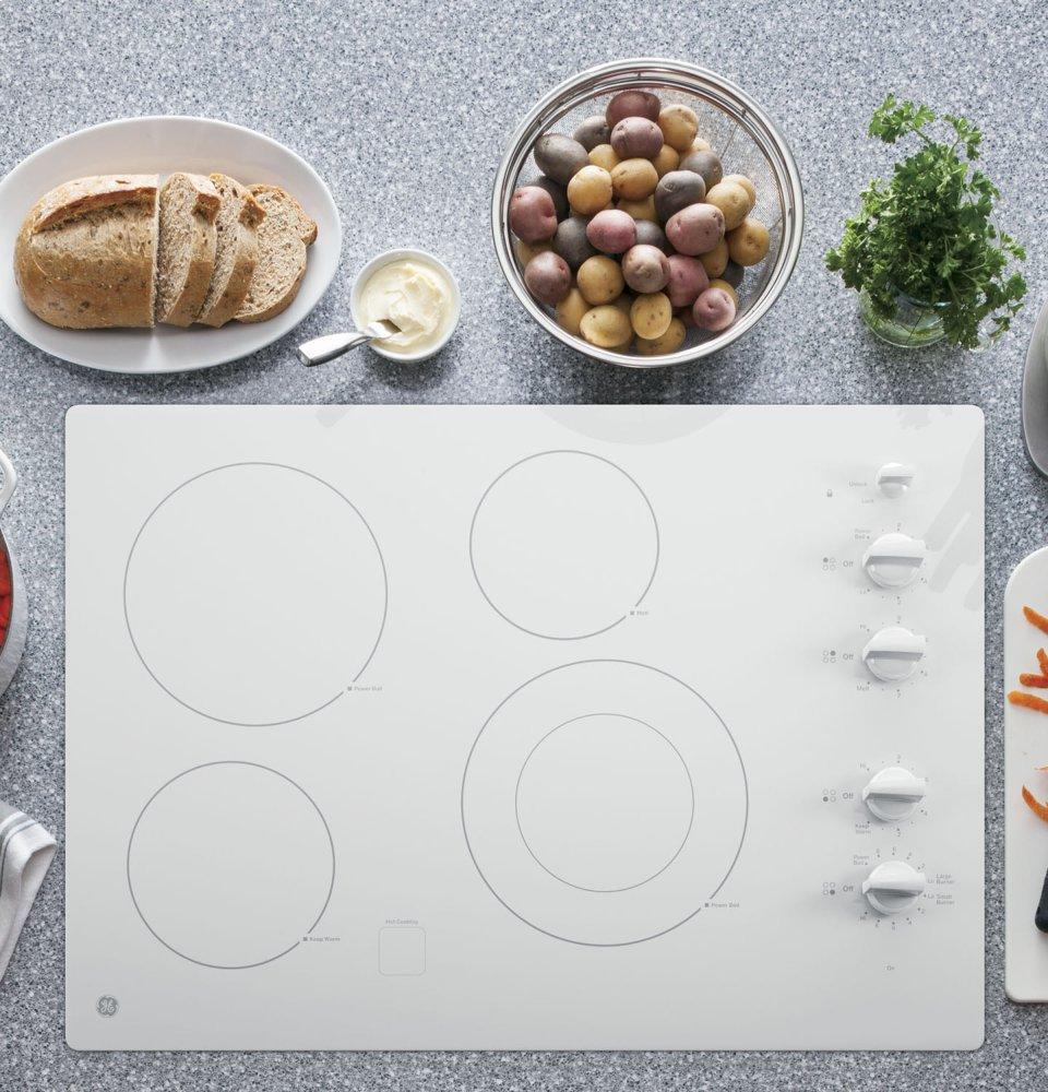GE® 30" Built-In Knob Control Electric Cooktop