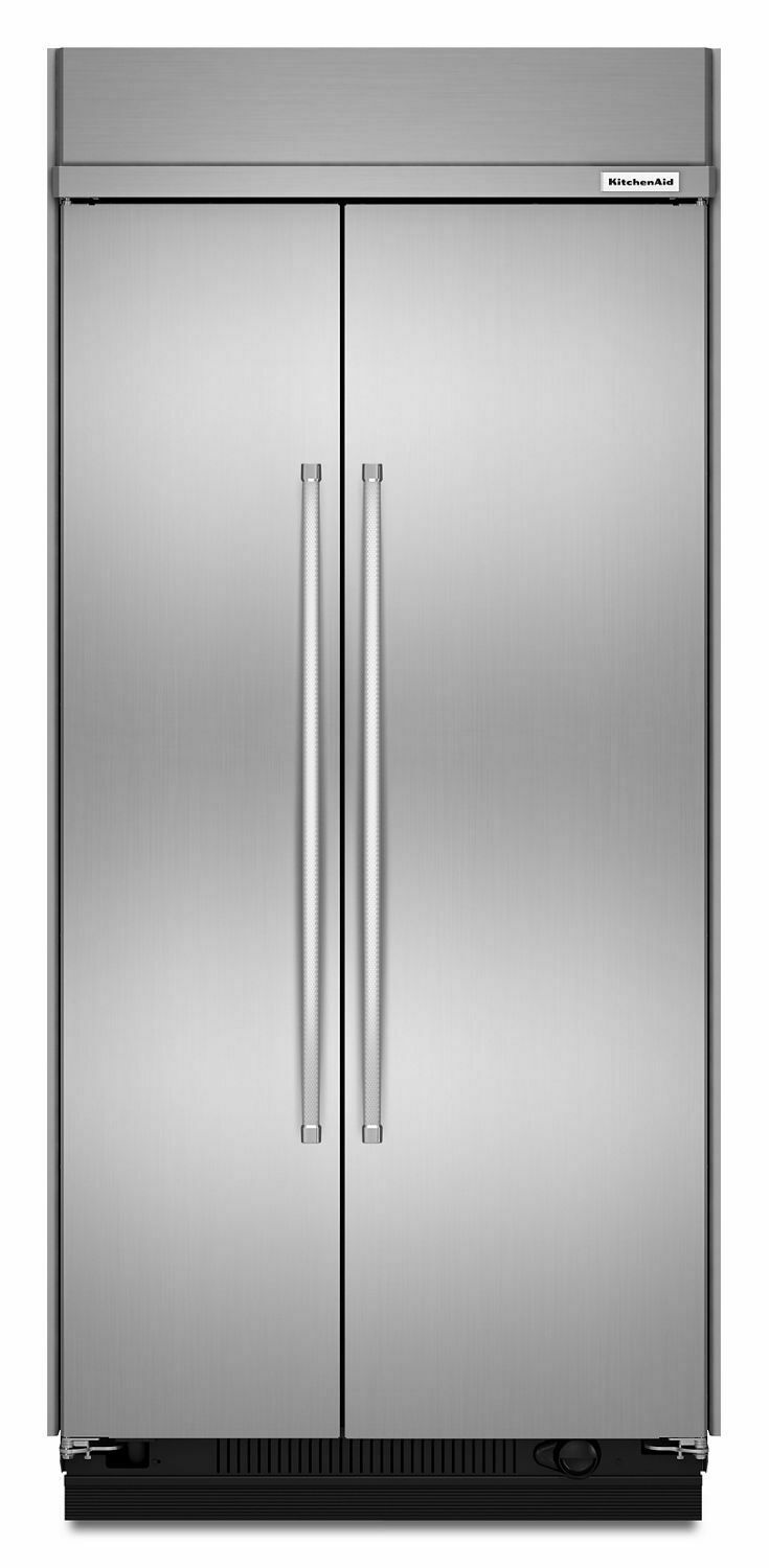 25.5 cu. ft 42-Inch Width Built-In Side by Side Refrigerator with PrintShield™ Finish - Stainless Steel