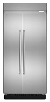 25.5 cu. ft 42-Inch Width Built-In Side by Side Refrigerator with PrintShield™ Finish - Stainless Steel