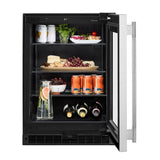 24" Undercounter Refrigerator with Glass Door