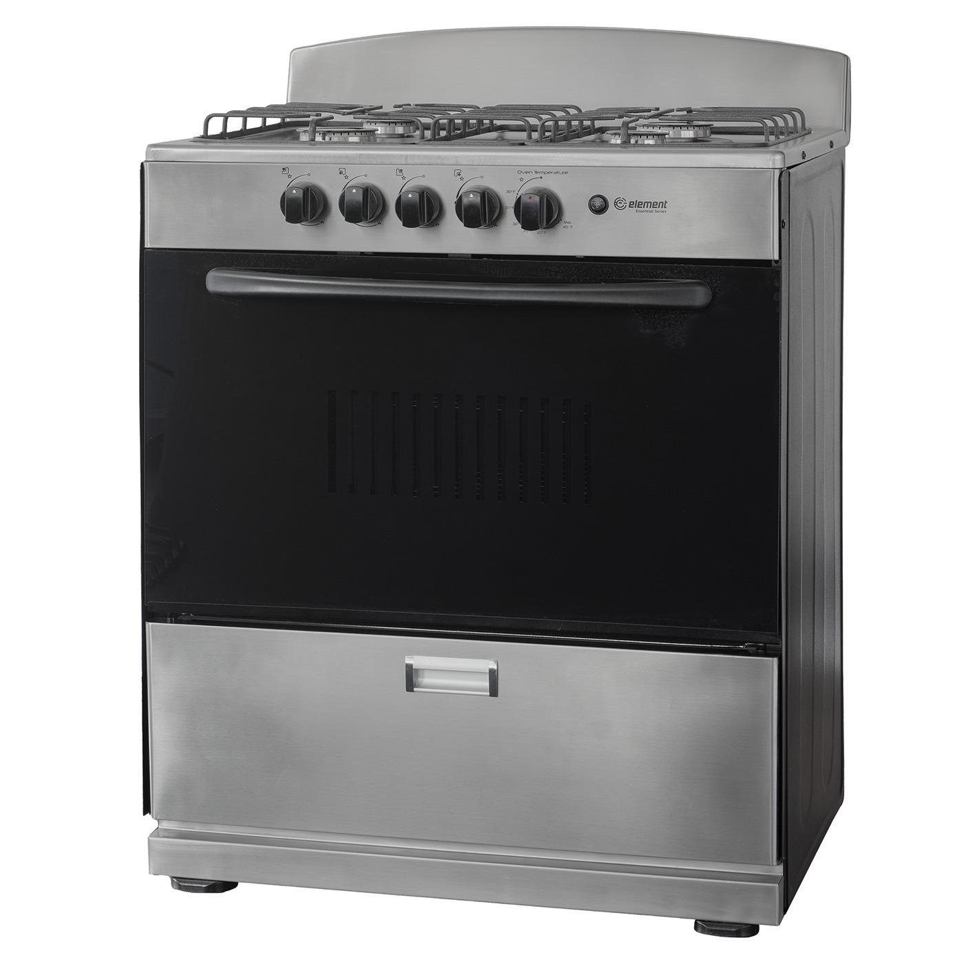 Element Electronics 4.0 cu. ft. 30", 4-Burner Gas Range (EEGR3A4MCCS)