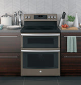 GE® 30" Free-Standing Electric Double Oven Convection Range