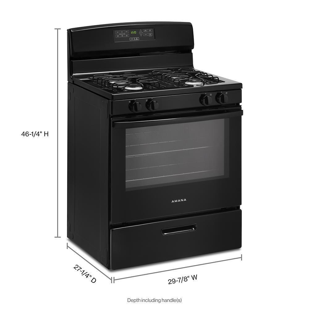 30-inch Gas Range with Bake Assist Temps