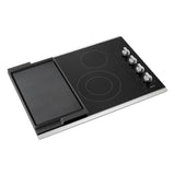30-Inch Electric Cooktop with Reversible Grill and Griddle