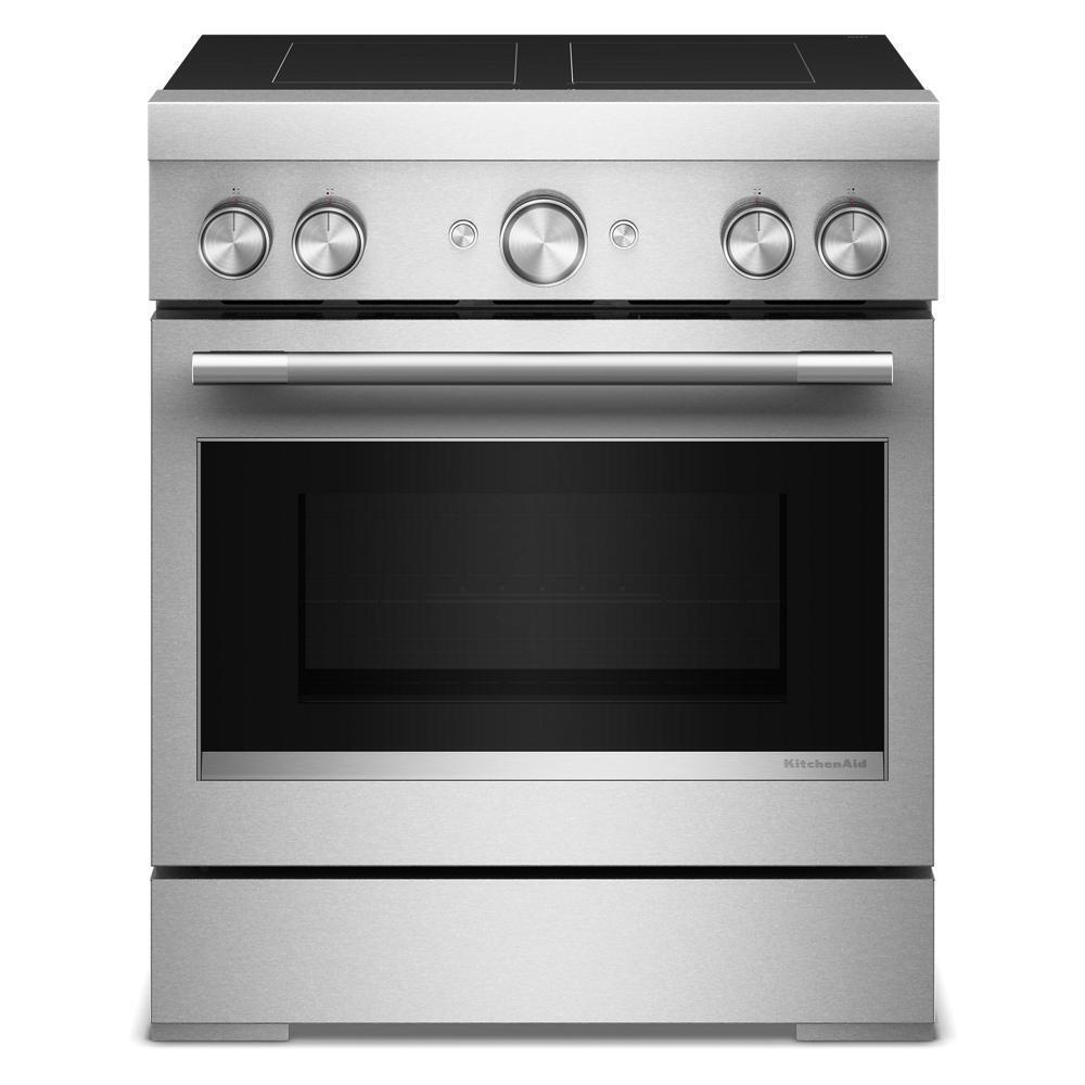 30-Inch 4-Element Induction Freestanding Commercial-Style Range with Air Fry