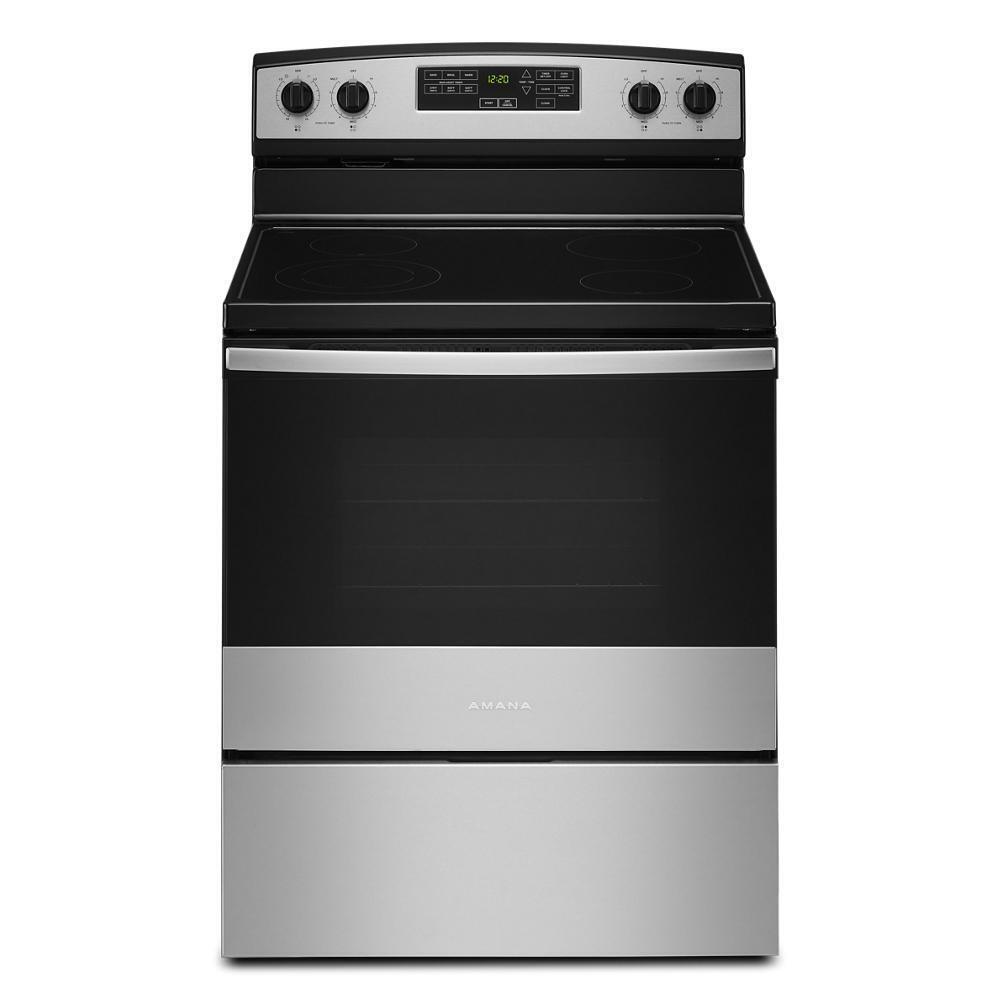 30-inch Amana® Electric Range with Extra-Large Oven Window