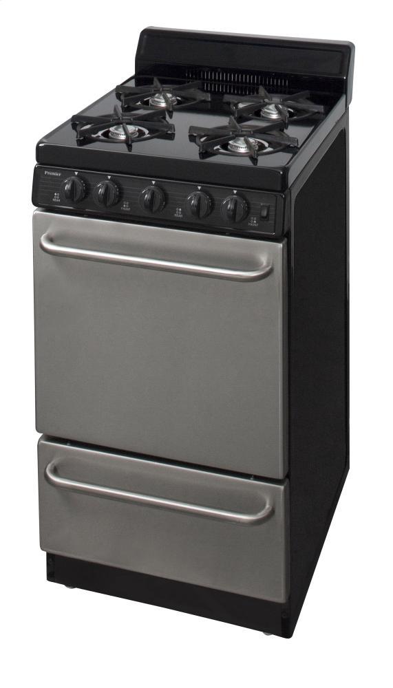 20 in. Freestanding Gas Range in Stainless Steel