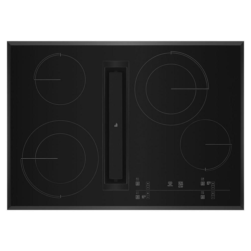 30" Oblivion Glass Electric Radiant Downdraft Cooktop with Tap Touch Controls