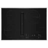 30" Oblivion Glass Electric Radiant Downdraft Cooktop with Tap Touch Controls