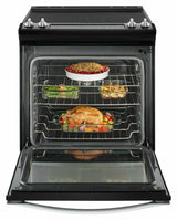 6.4 Cu. Ft. Slide-In Electric Range with True Convection - Black Ice