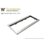 Built-In Low Profile Microwave Slim Trim Kit, Stainless Steel, Size: 31.5"L x 17.5"W x 5"D, fits cut-out height 12"