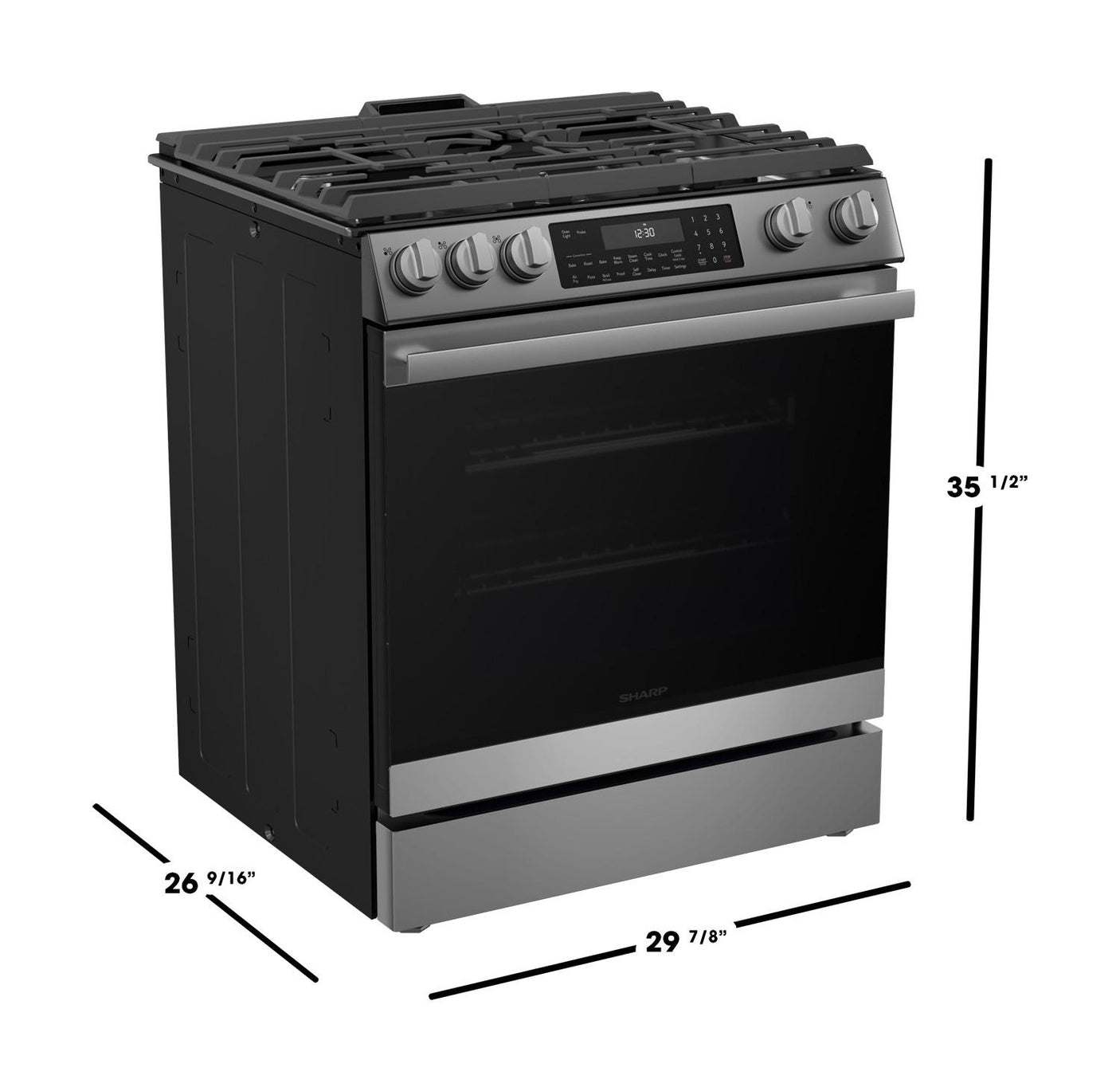 30 in. Gas Convection Slide-In Range with Air Fry