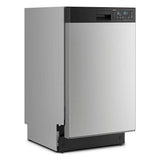 18" Stainless Steel Dishwasher with Half Load Cycle and Triple Spray Arms - 48 dBA