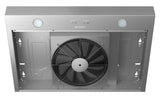 30 in. Convertible Under Cabinet Range Hood in Stainless Steel with included Grease Filters