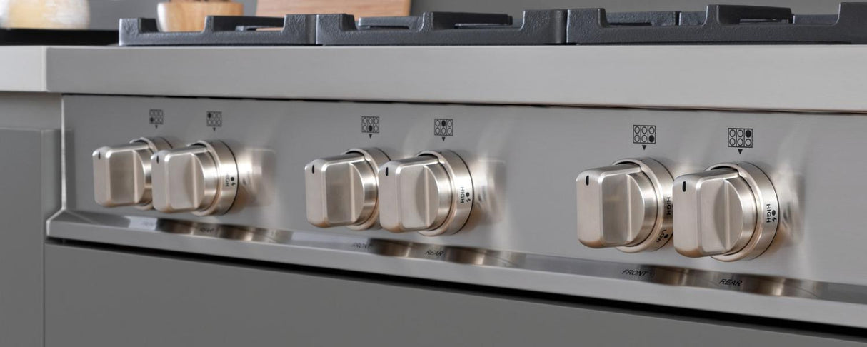 36 Gas Rangetop 6 brass burners Stainless Steel