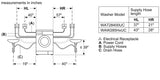 300 Series Washer - 208/240V, Cap. 2.2 cu.ft., 15 Cyc.,1,400 RPM, 54 dBA White/Door, ENERGY STAR
