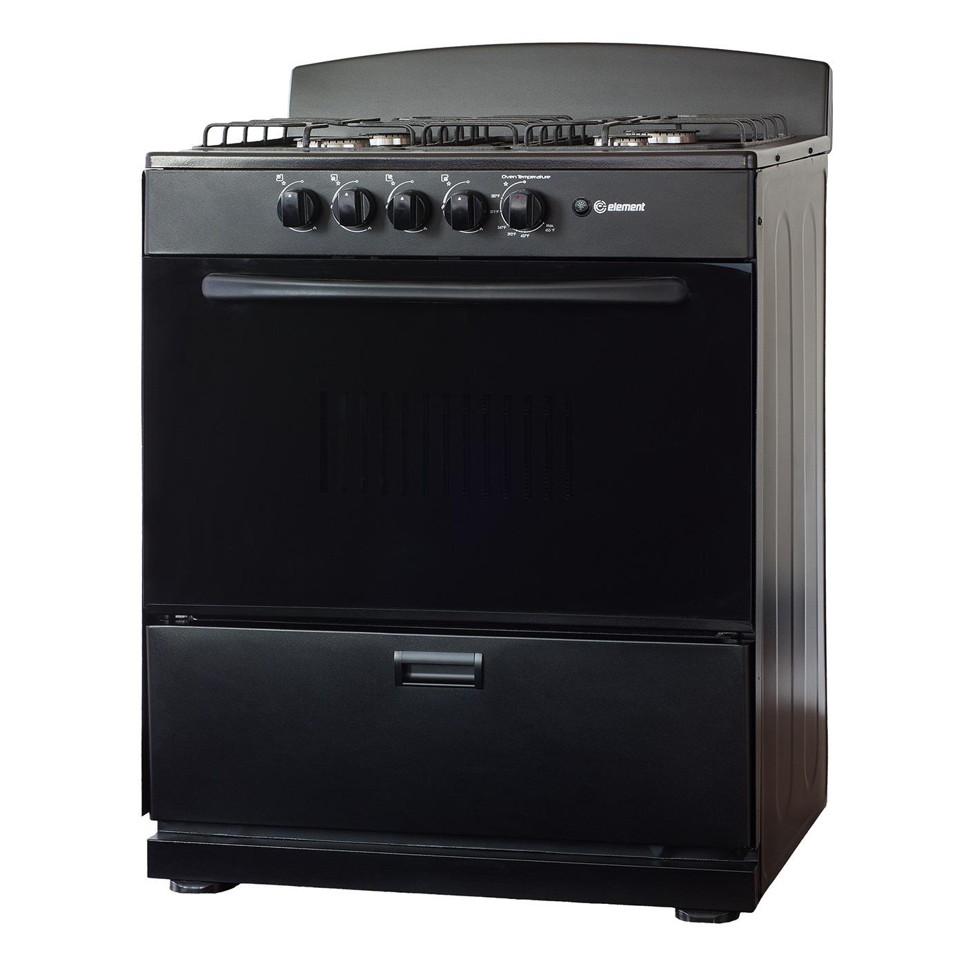 Element Electronics 4.0 cu. ft. 30", 4-Burner Gas Range (EEGR3A4MCCB)