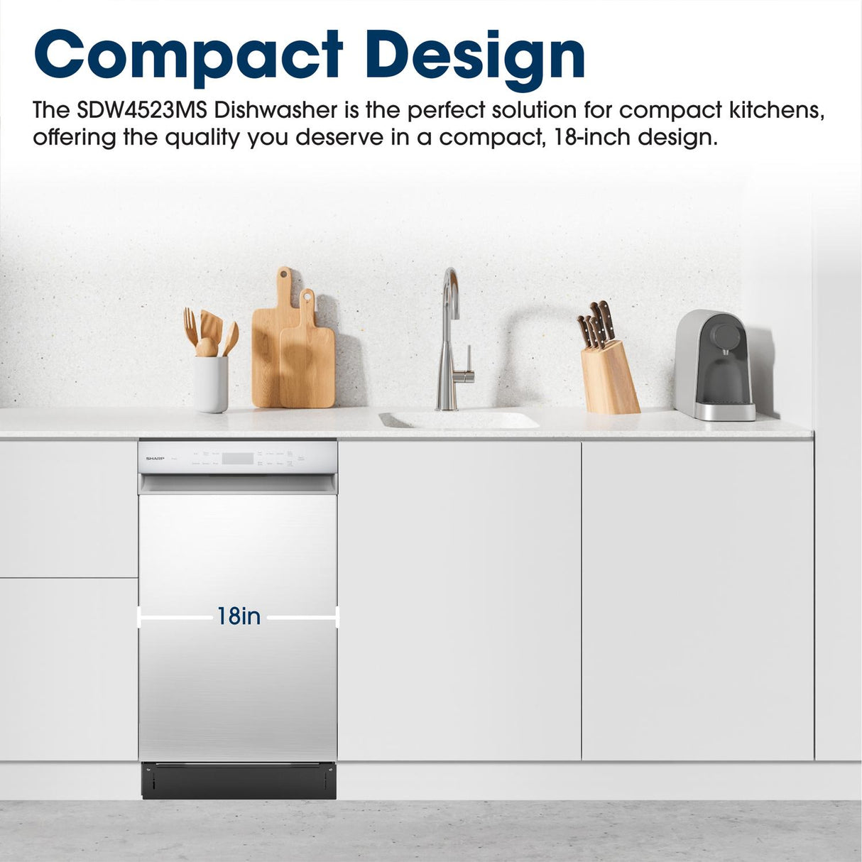 18 in. Stainless Steel 47 dB Dishwasher