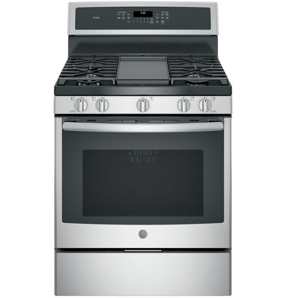 GE Profile™ 30" Free-Standing Gas Convection Range