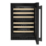 24" Undercounter Wine Cellar with Full-Extension Wood-Front Racks