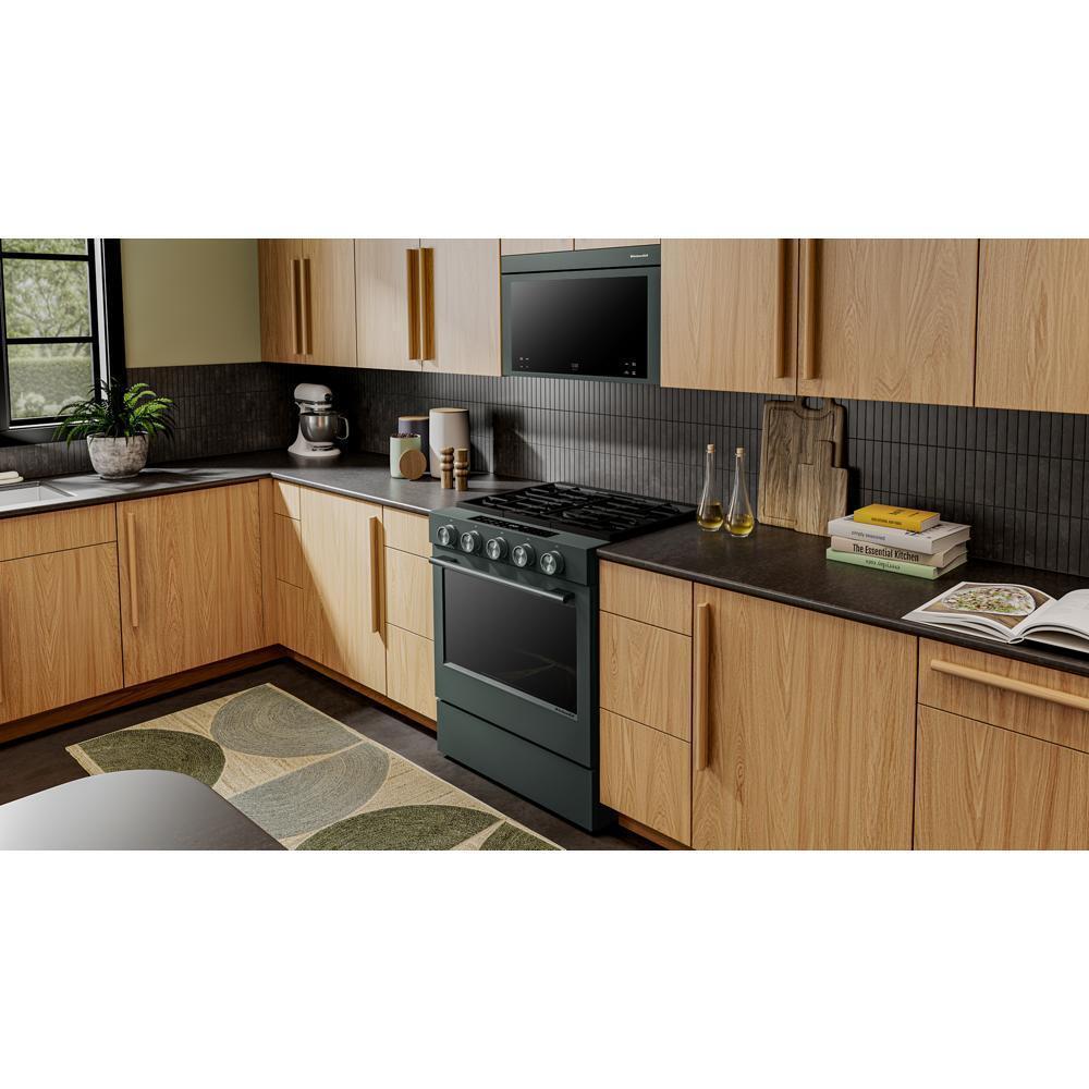 5.0 Cu. Ft. Smart Slide-in Gas Range with Convection Cooking Modes and 2-in-1 Burner