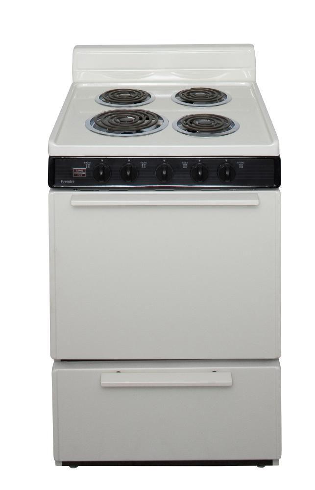 24 in. Freestanding Electric Range in Biscuit