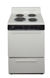 24 in. Freestanding Electric Range in Biscuit