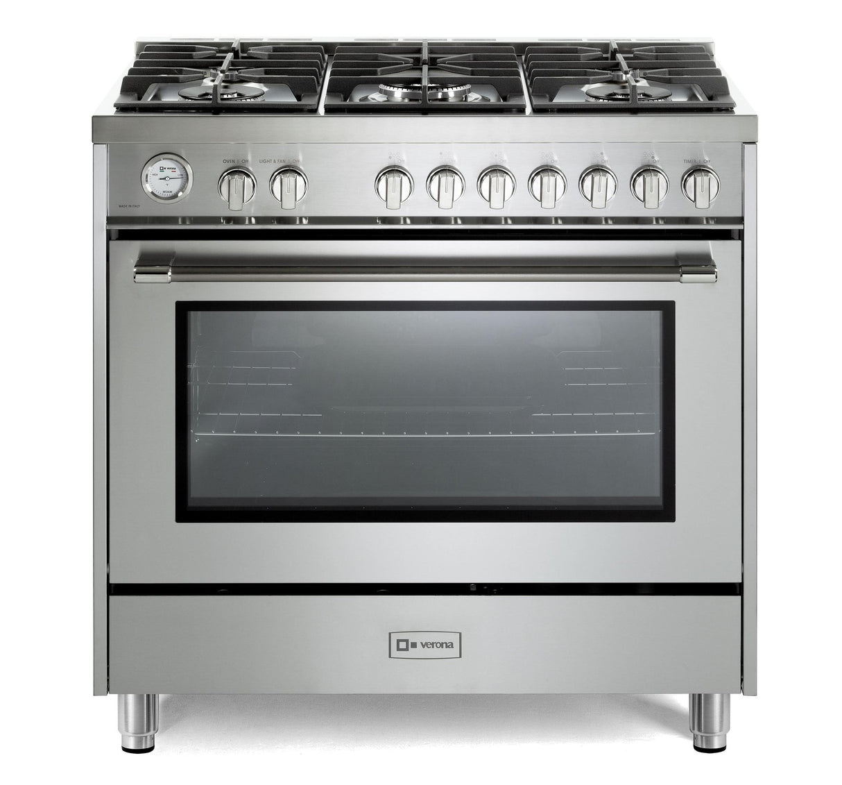 Verona Prima 36" Gas Range - Stainless Steel