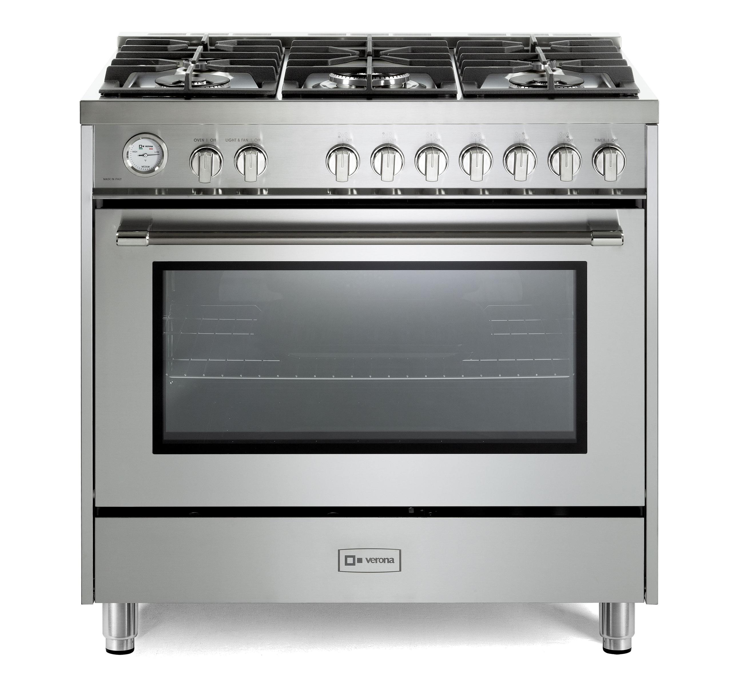 Verona Prima 36" Gas Range - Stainless Steel