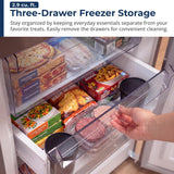 10.4 cu. ft. Counter Depth 24 in. Bottom Freezer 2-Door Refrigerator with Reversible Door in Stainless Steel