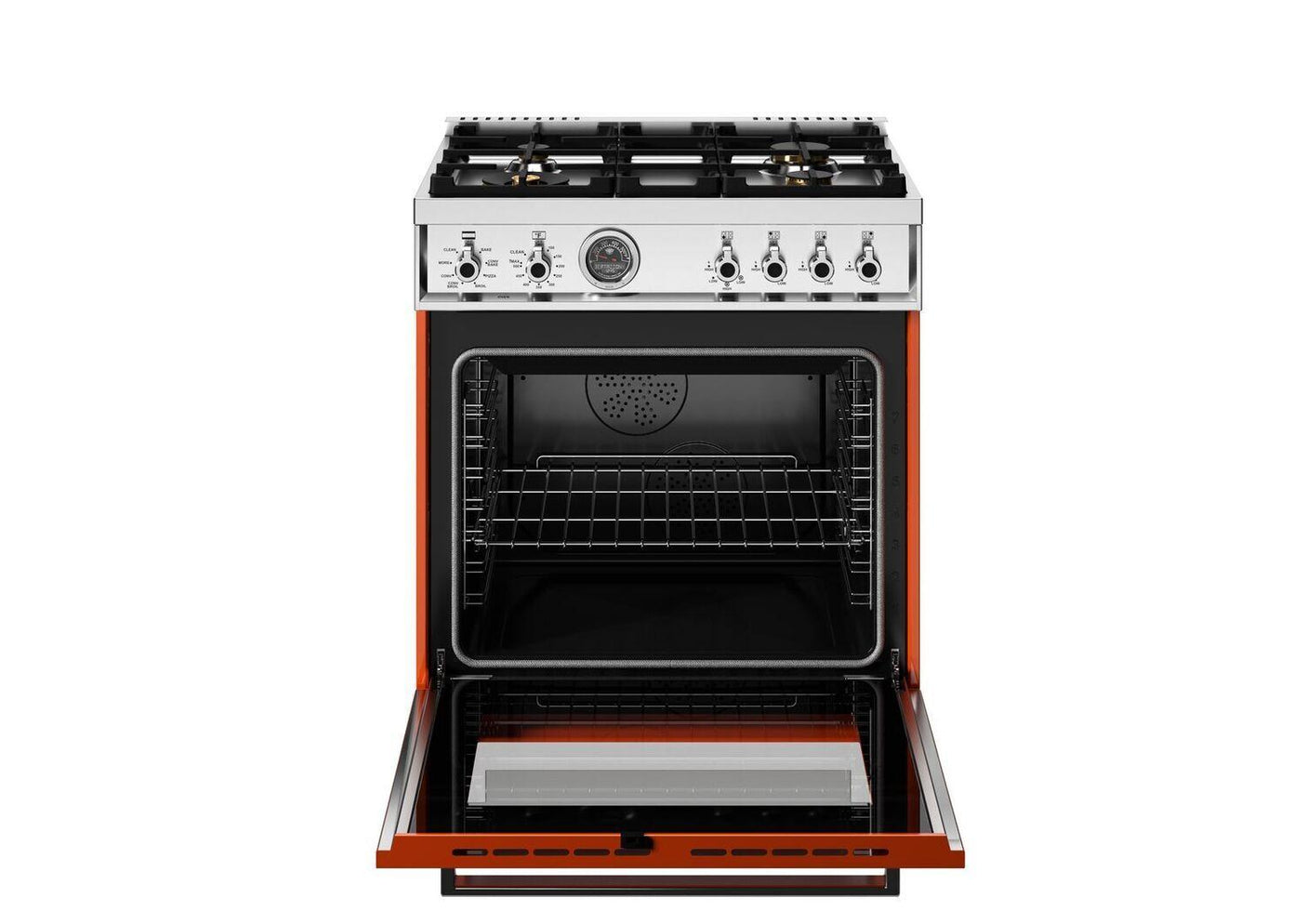 30" Professional Range Dual Fuel Self Clean Arancio Orange