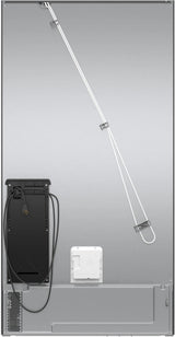 500 Series French Door Bottom Mount Refrigerator 36" Black Stainless Steel, Total No Frost