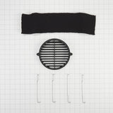 30" Range Hood Recirculation Kit with (1) charcoal filter, (1) black vent cover and (4) mounting brackets